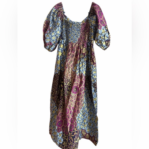 Colorful Patterned Maxi Dress - Picture 3 of 4